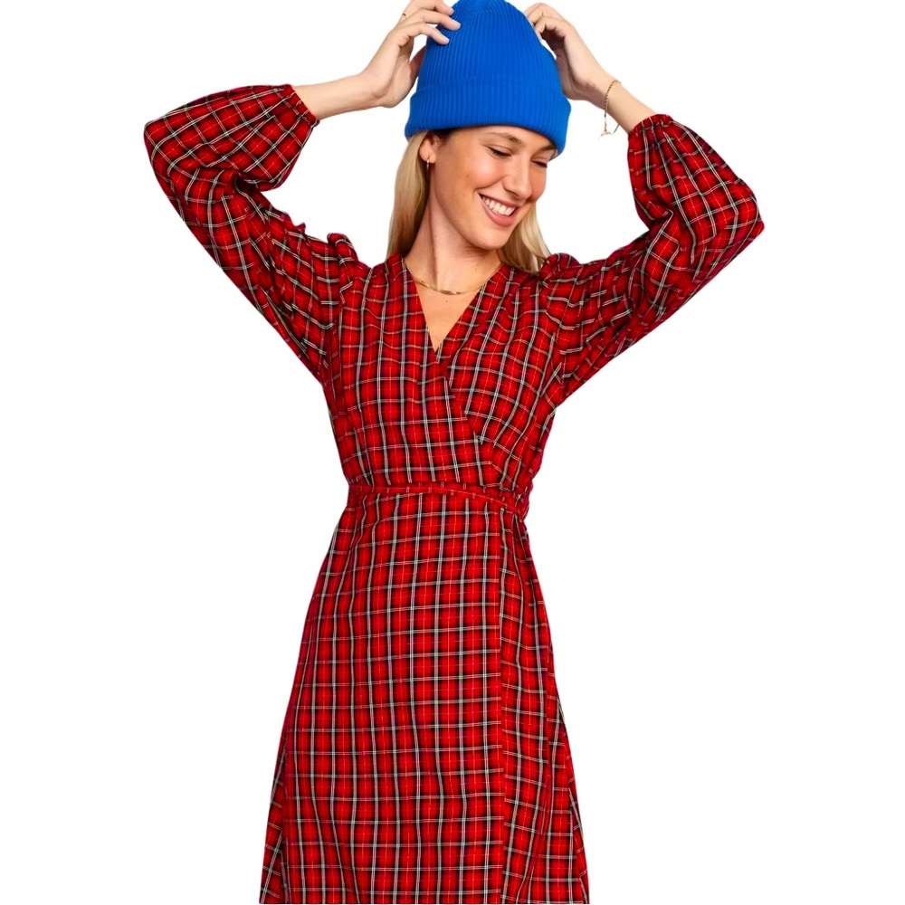 Old Navy Red Plaid Ladies Dress